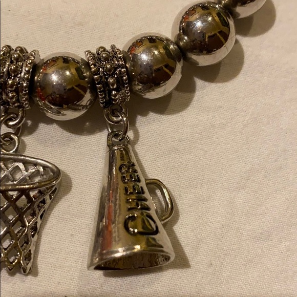 Rhinestone Basketball Bracelet - Picture 10 of 14